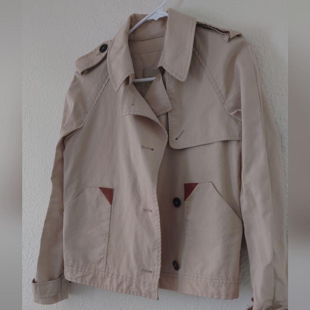 Lacoste short trench coat